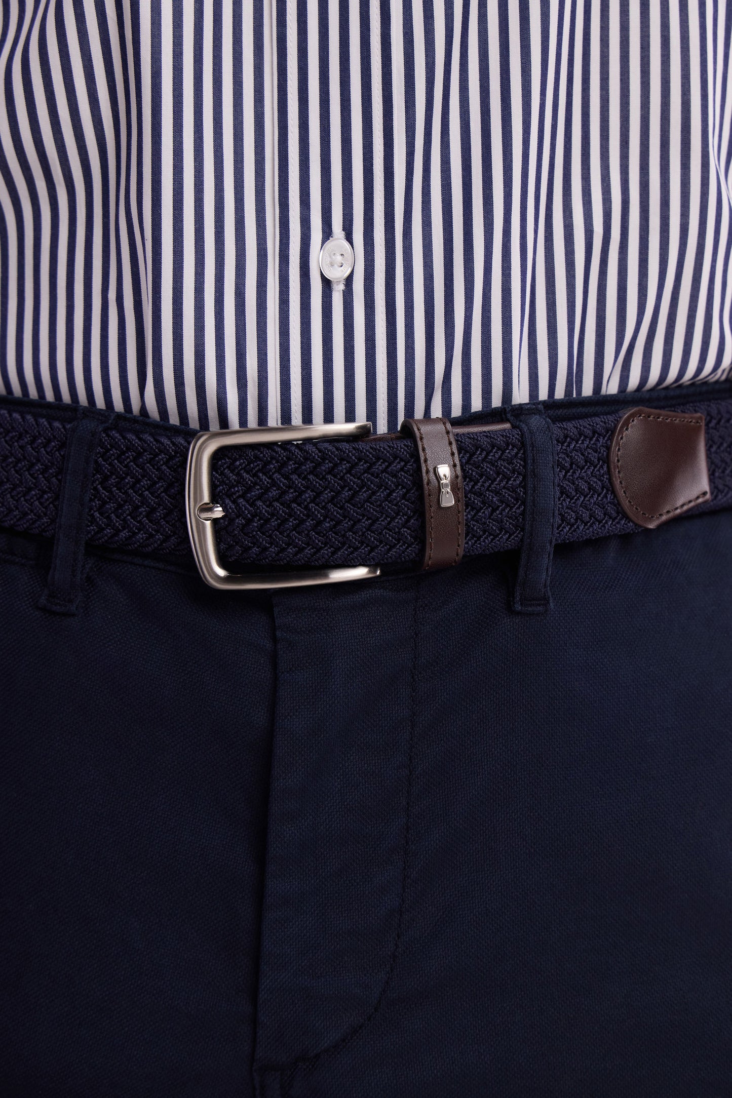 Navy plain rubber elastic belt