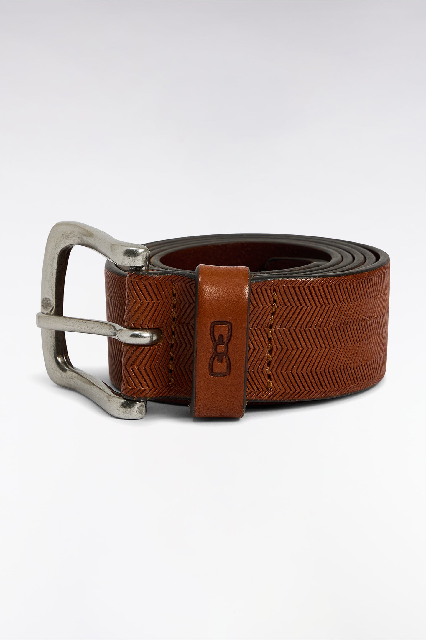 Brown leather belt