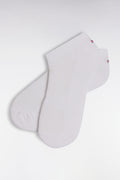 Chaussettes en coton stretch mélangé blanches