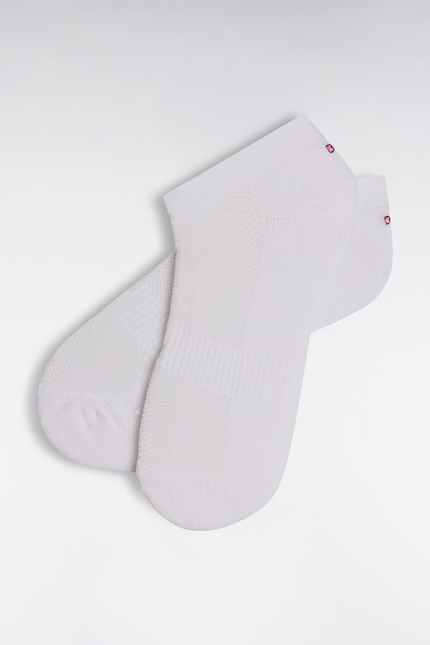 Chaussettes en coton stretch mélangé blanches