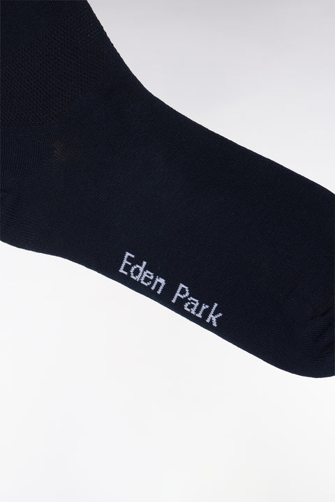 Navy stretch cotton-blend full-rim socks - Image 2