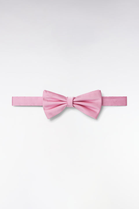 Pink silk bow tie - Image 1