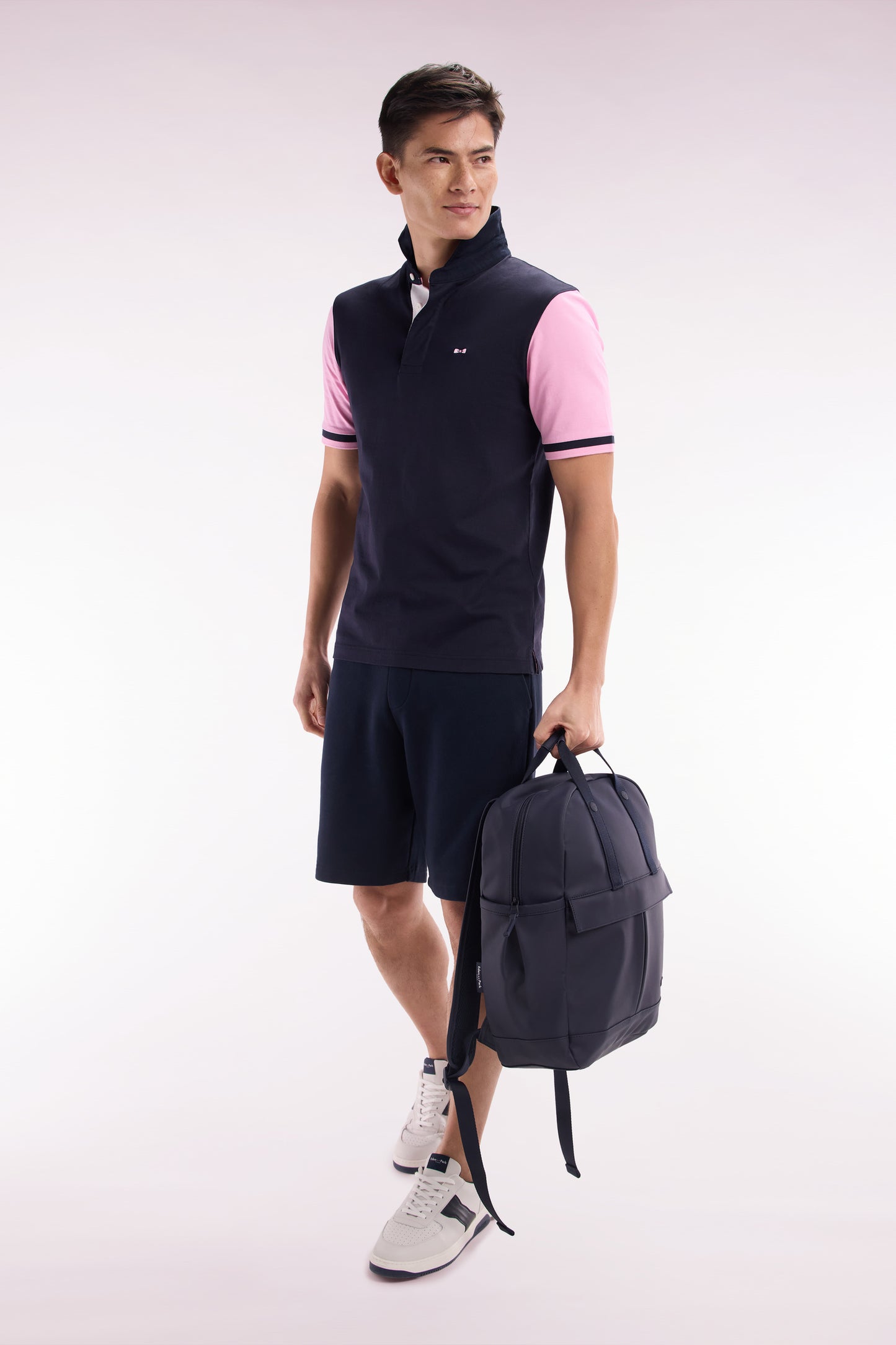 Navy rubber backpack