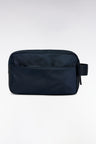 Navy zipped toiletry bag