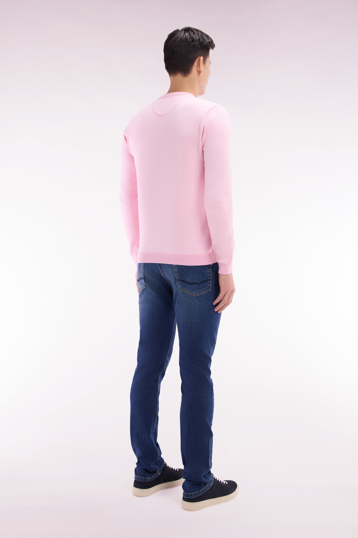 Slim-fit raw stretch denim 5-pocket jeans