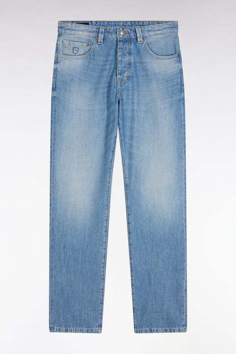 5-pocket jeans in blue denim with a stone bleach wash, Comfort cut - Image 2