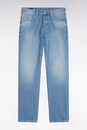 5-pocket jeans in blue denim with a stone bleach wash, Comfort cut