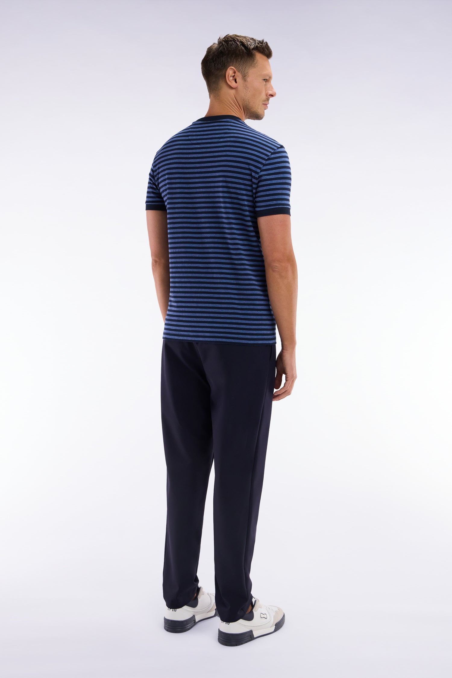 Pantalon à taille élastique marine