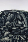 Reversible bucket hat with navy palm print
