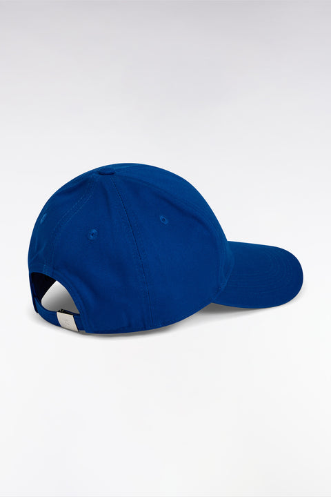 Navy cotton twill cap with bow tie embroidery - Image 3