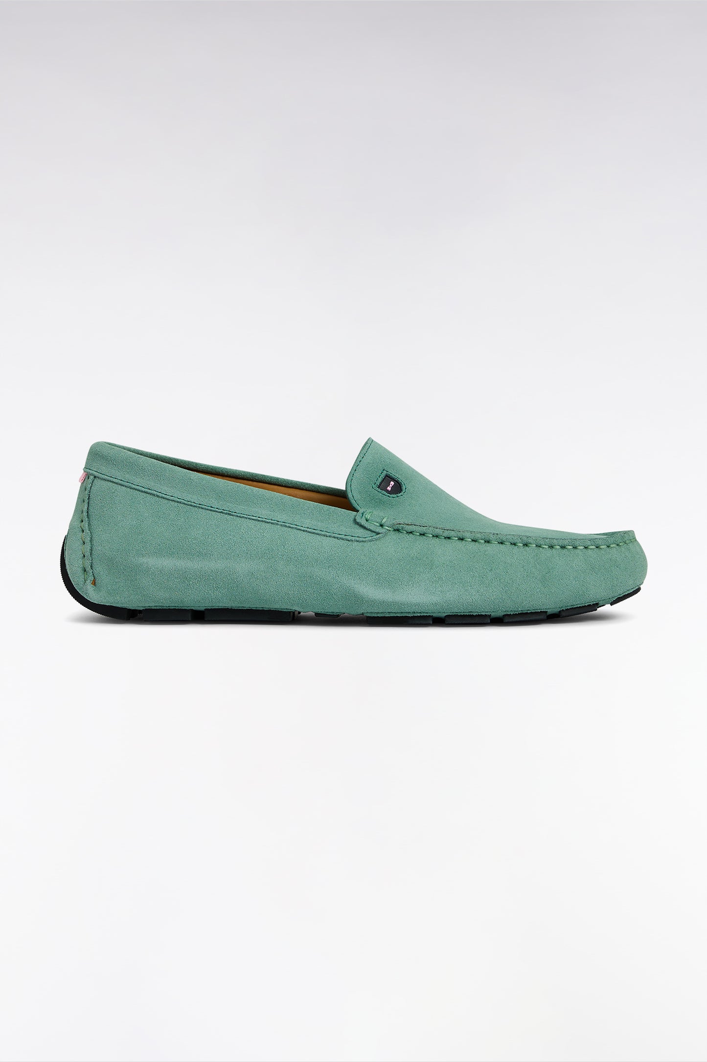 Mocassins en cuir suédé verts