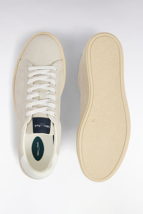 Yellow suede leather low-top sneakers - Image 2
