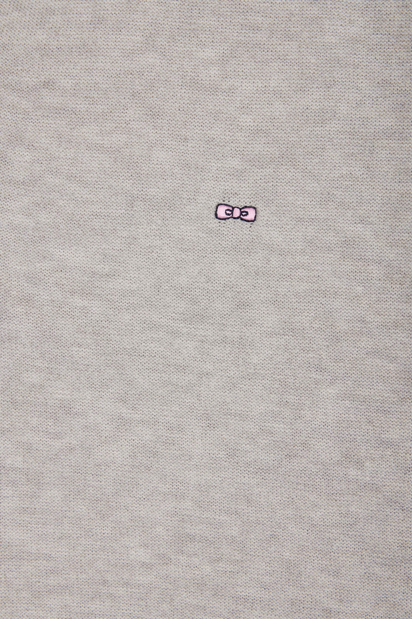 Straight-fit grey polo neck jumper in organic cotton and cashmere blend
