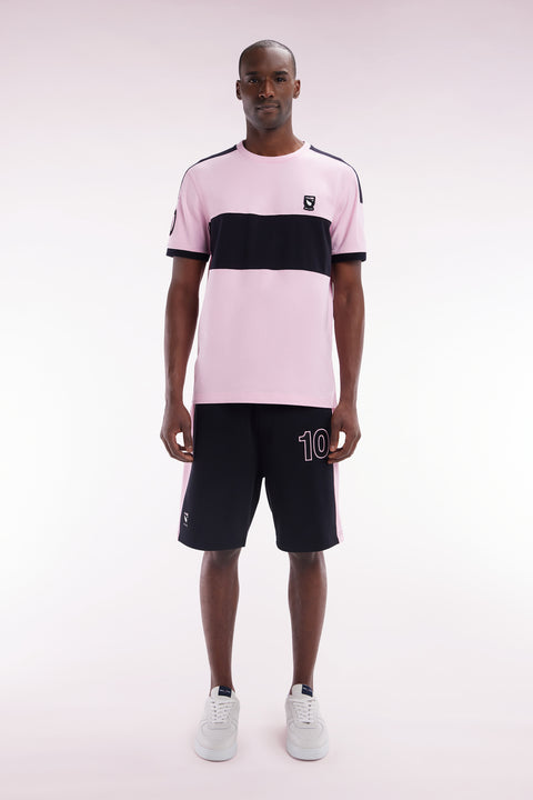 Relaxed-fit New Zealand black and pink cotton shorts - Image 1