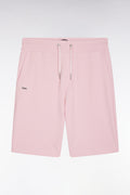 Short en molleton coton rose coupe décontractée