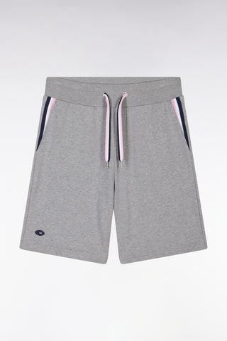 XV de France relaxed-fit shorts in grey cotton fleece
