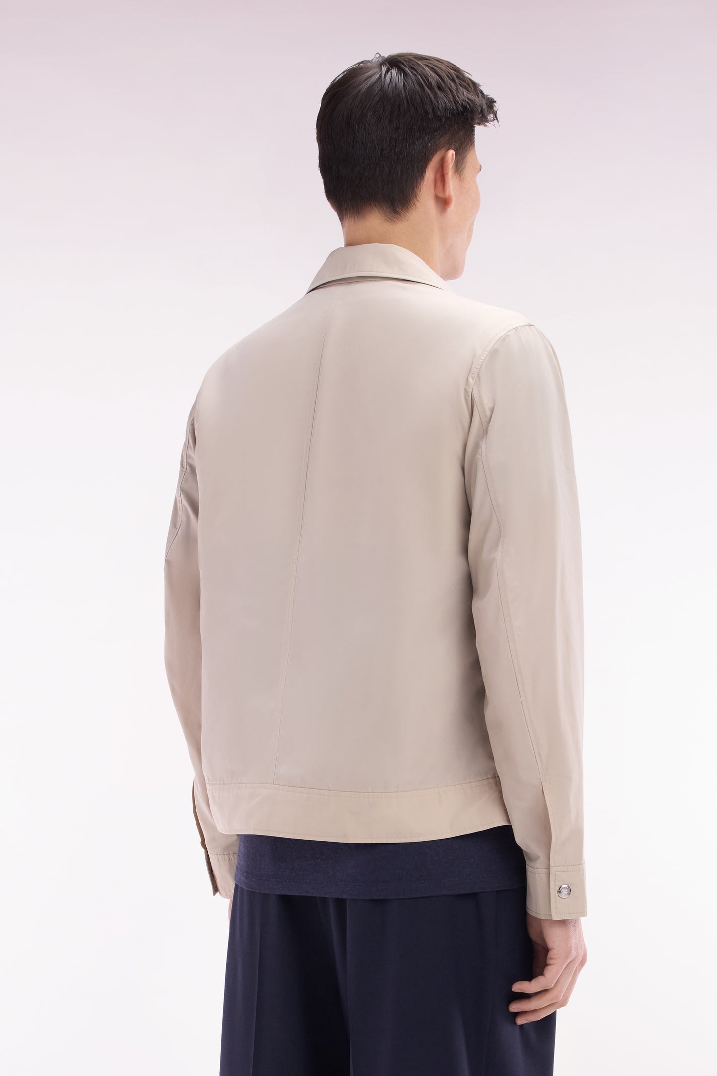 Blouson zippé beige