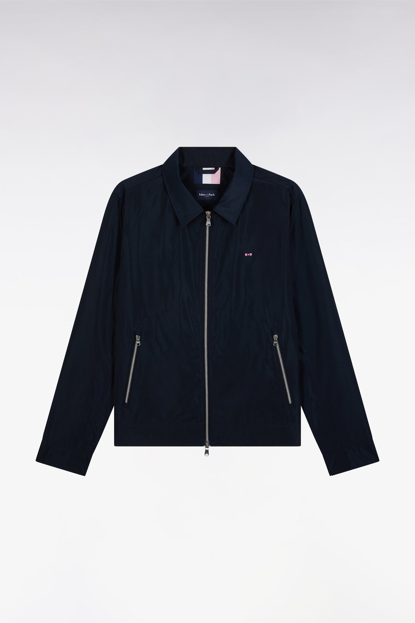 Blouson zippé bleu marine