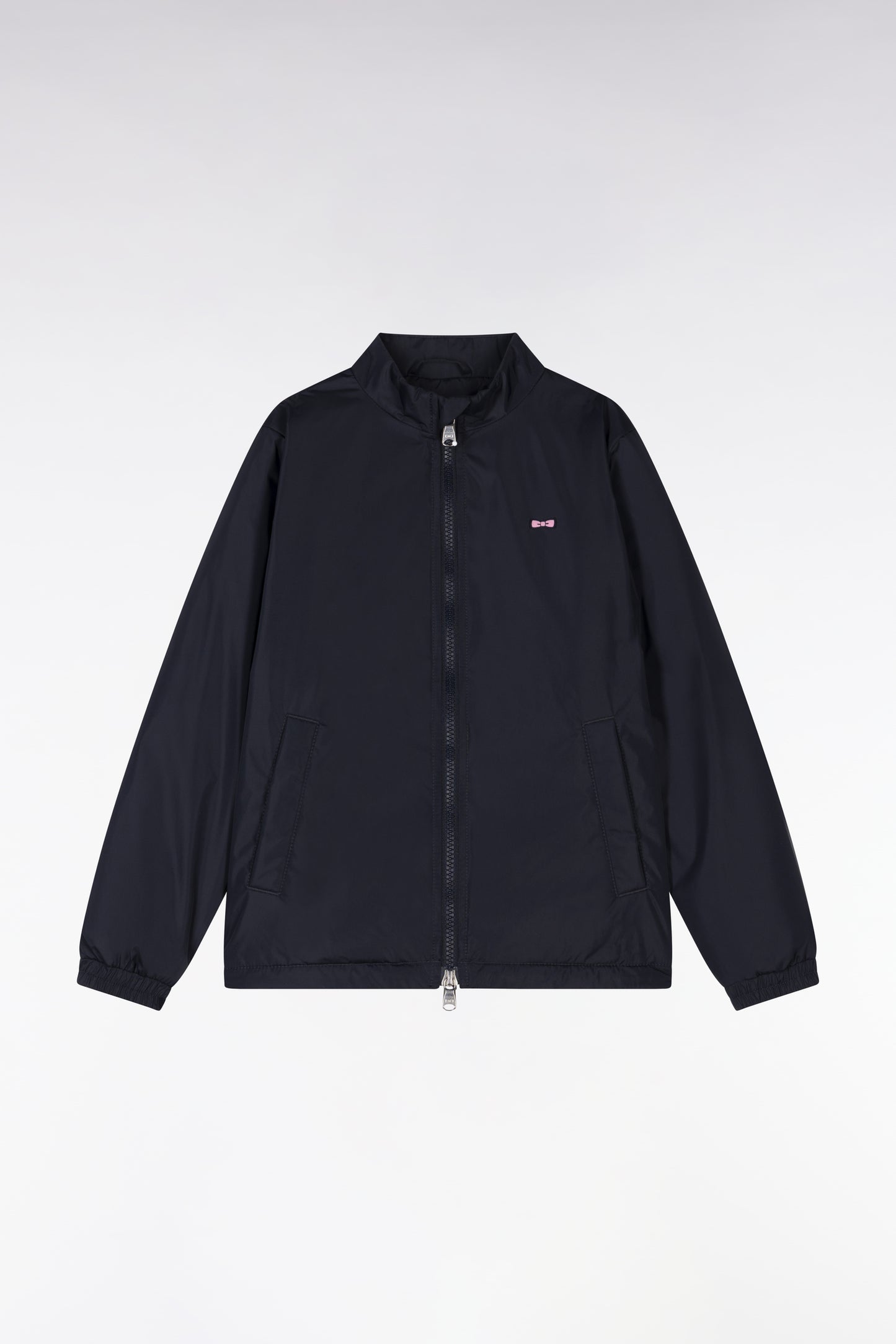 Children navy nylon windproof jacket