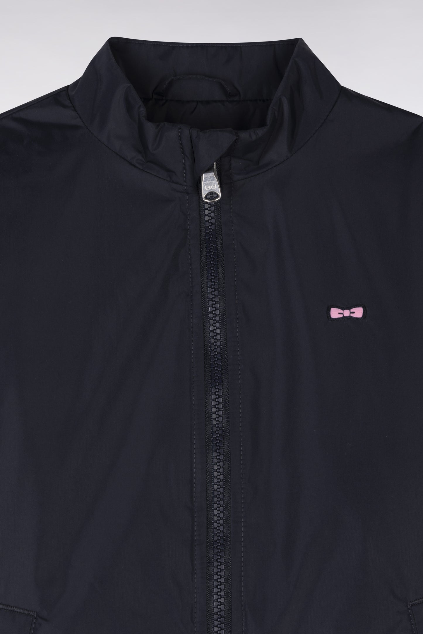 Children navy nylon windproof jacket