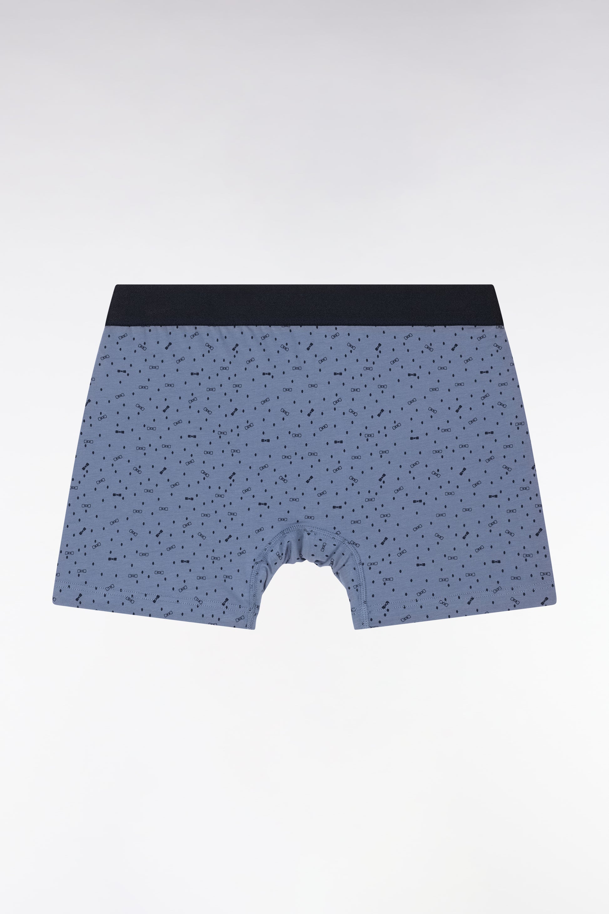 Boxer en jersey de coton stretch à micromotifs gris