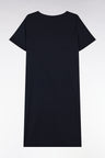 Nightdress in navy stretch modal with Eden Park logo