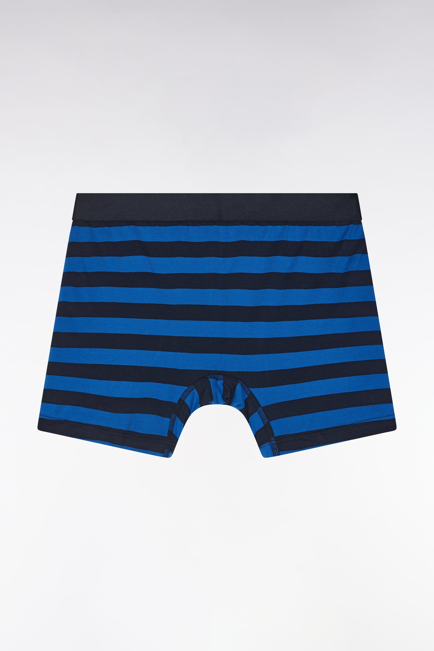 Lot de deux boxers unis et cerclés en jersey de coton stretch marine