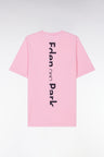 Short cotton jersey pyjamas Pink T-shirt Navy shorts