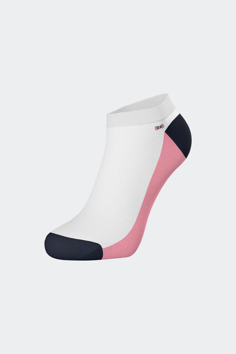 Paire de chaussettes en coton mélangé bicolore rose - Image 1