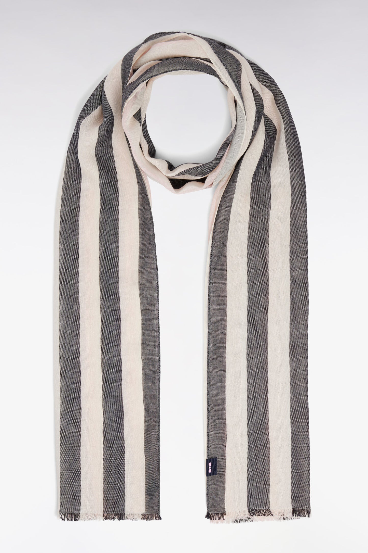 Écharpe en coton mélangé rose