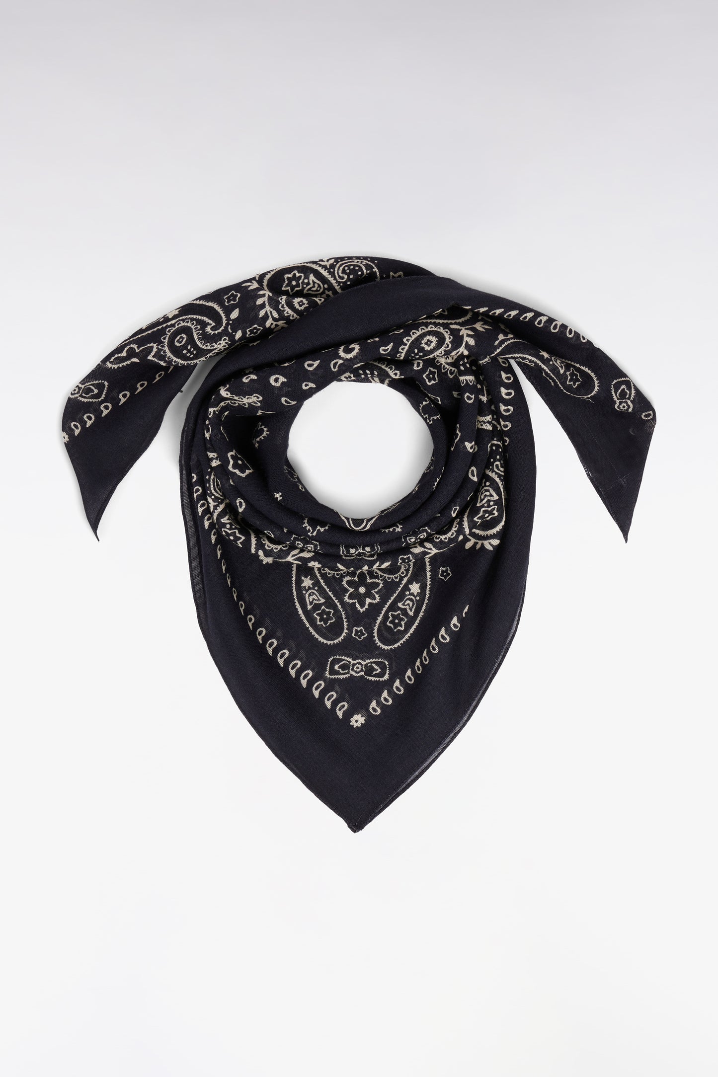 Navy cotton scarf