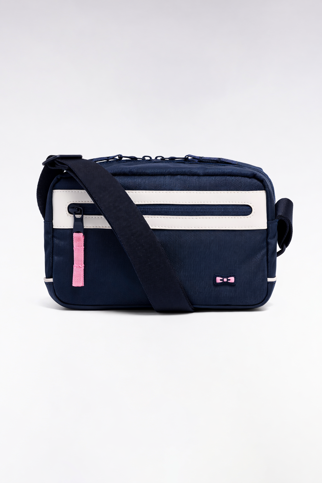 Sac sacoche bimatière horizontal marine colorblock