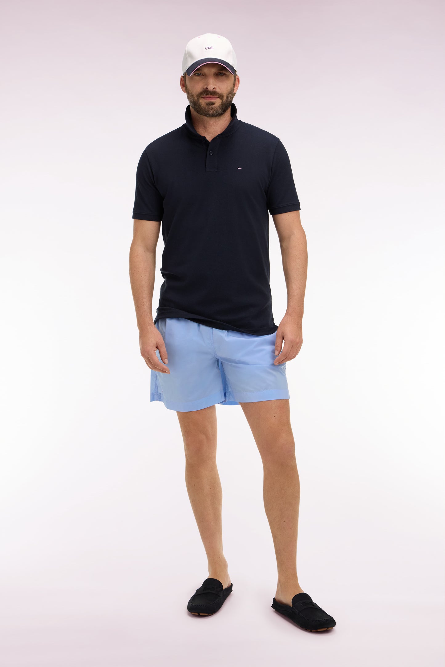 Maillot de bain uni bleu ciel