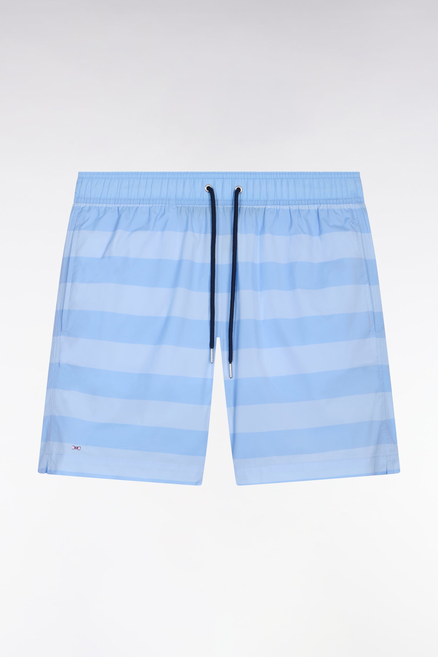Sky blue striped swimsuit