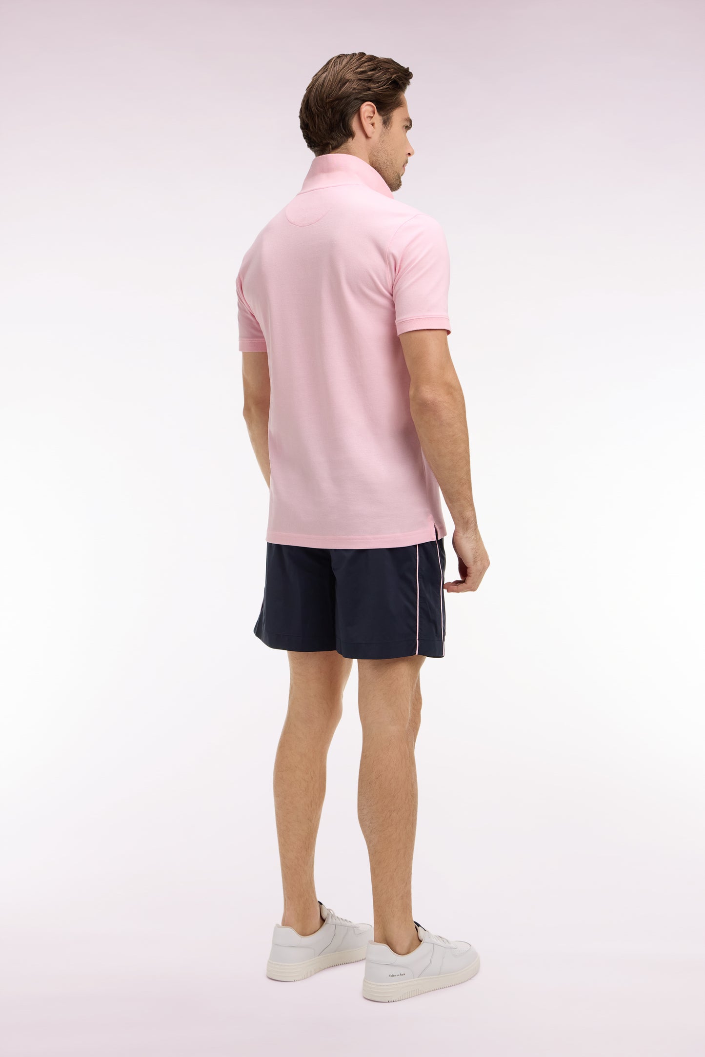 Two-tone navy swimsuit