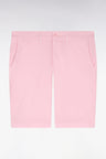 Bermuda chino en gabardine stretch rose