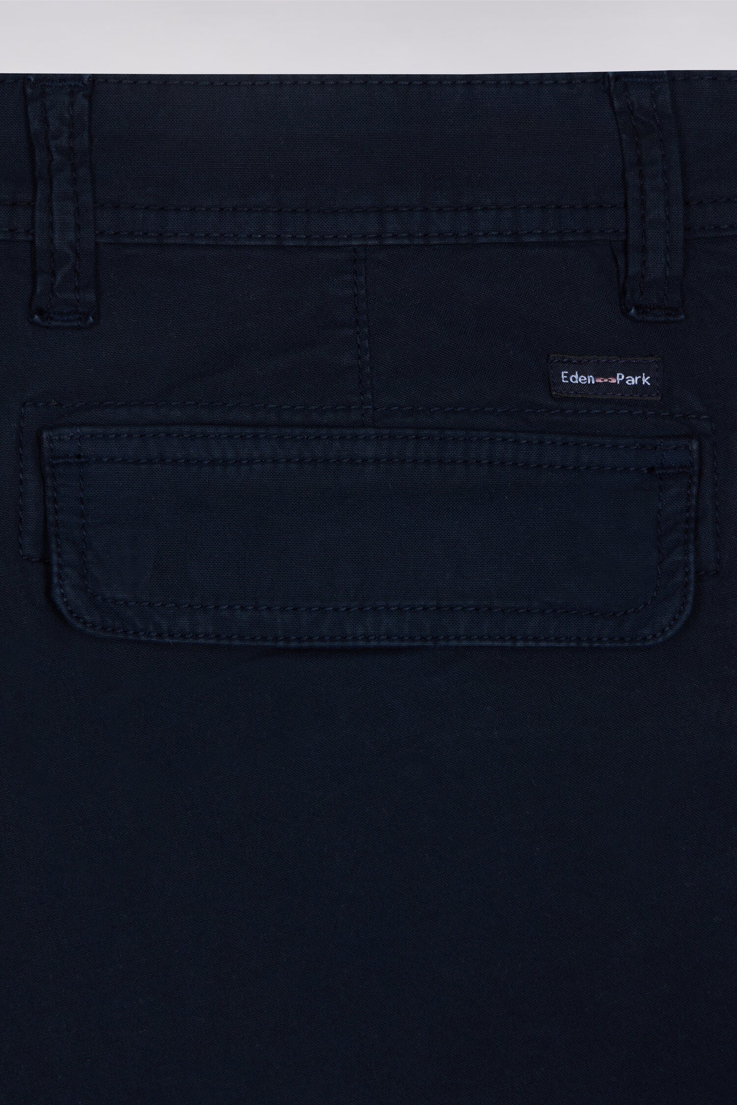 Navy cotton cargo Bermuda shorts