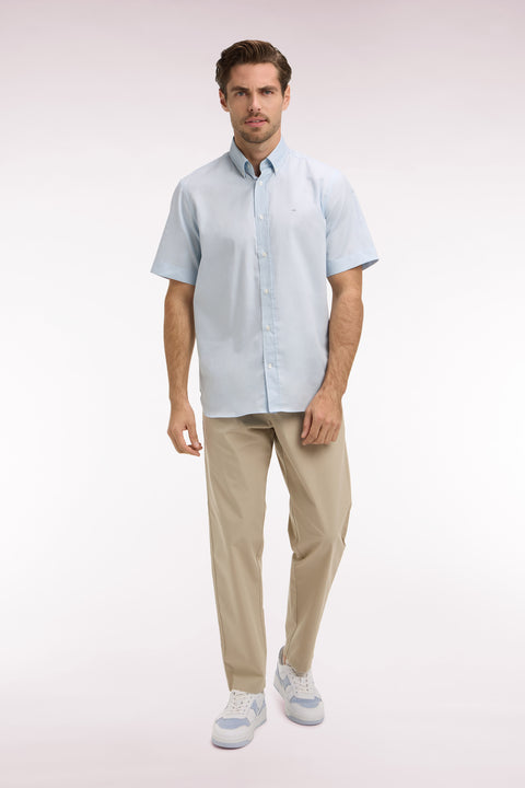 Beige cotton canvas pants - Image 3