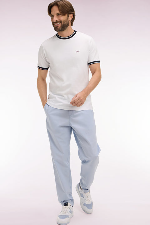 Light gray cotton canvas pants - Image 1