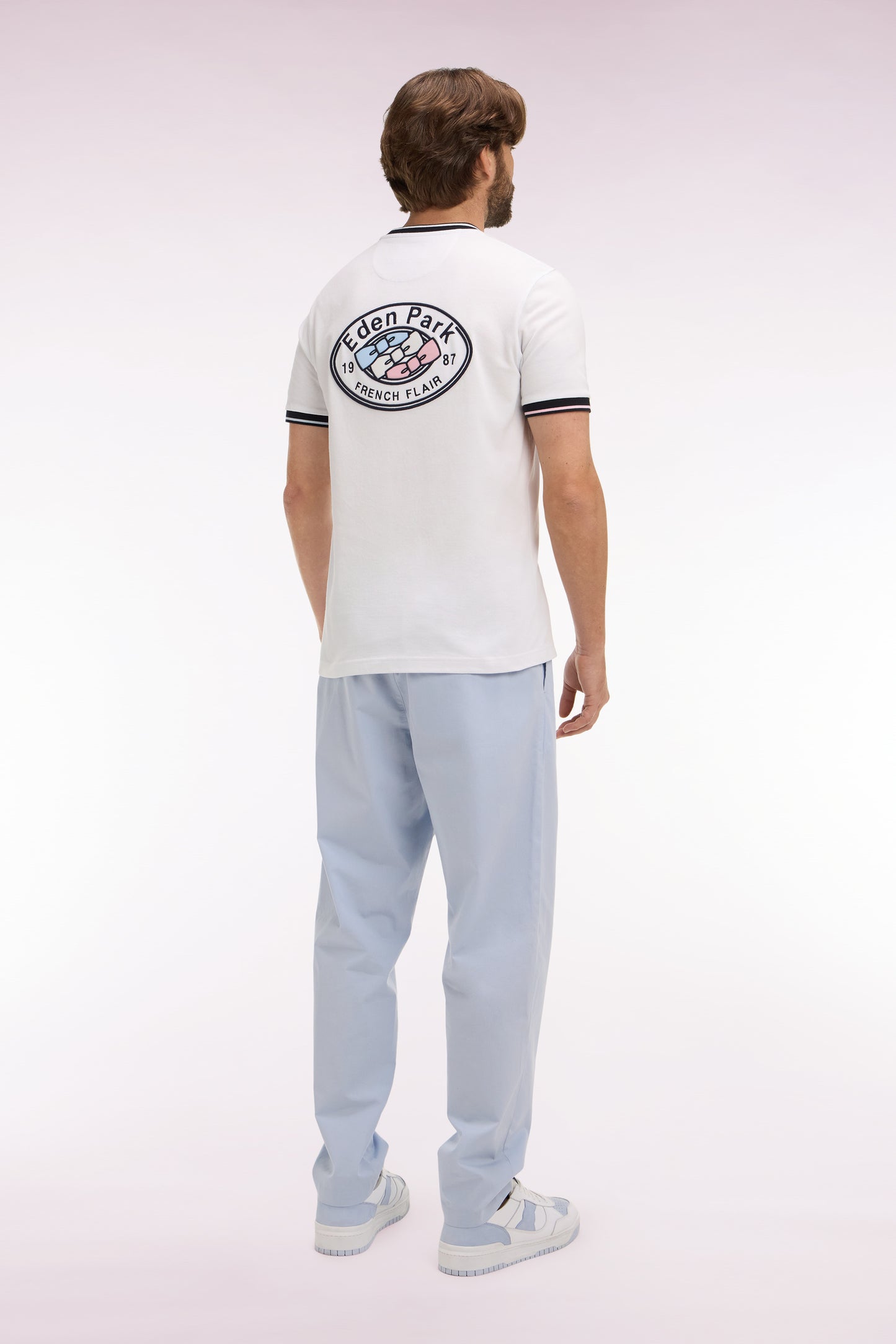 Light gray cotton canvas pants