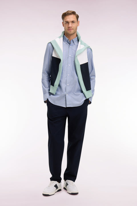 Navy cotton canvas pants - Image 3