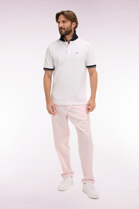 Pink cotton canvas pants - Image 3