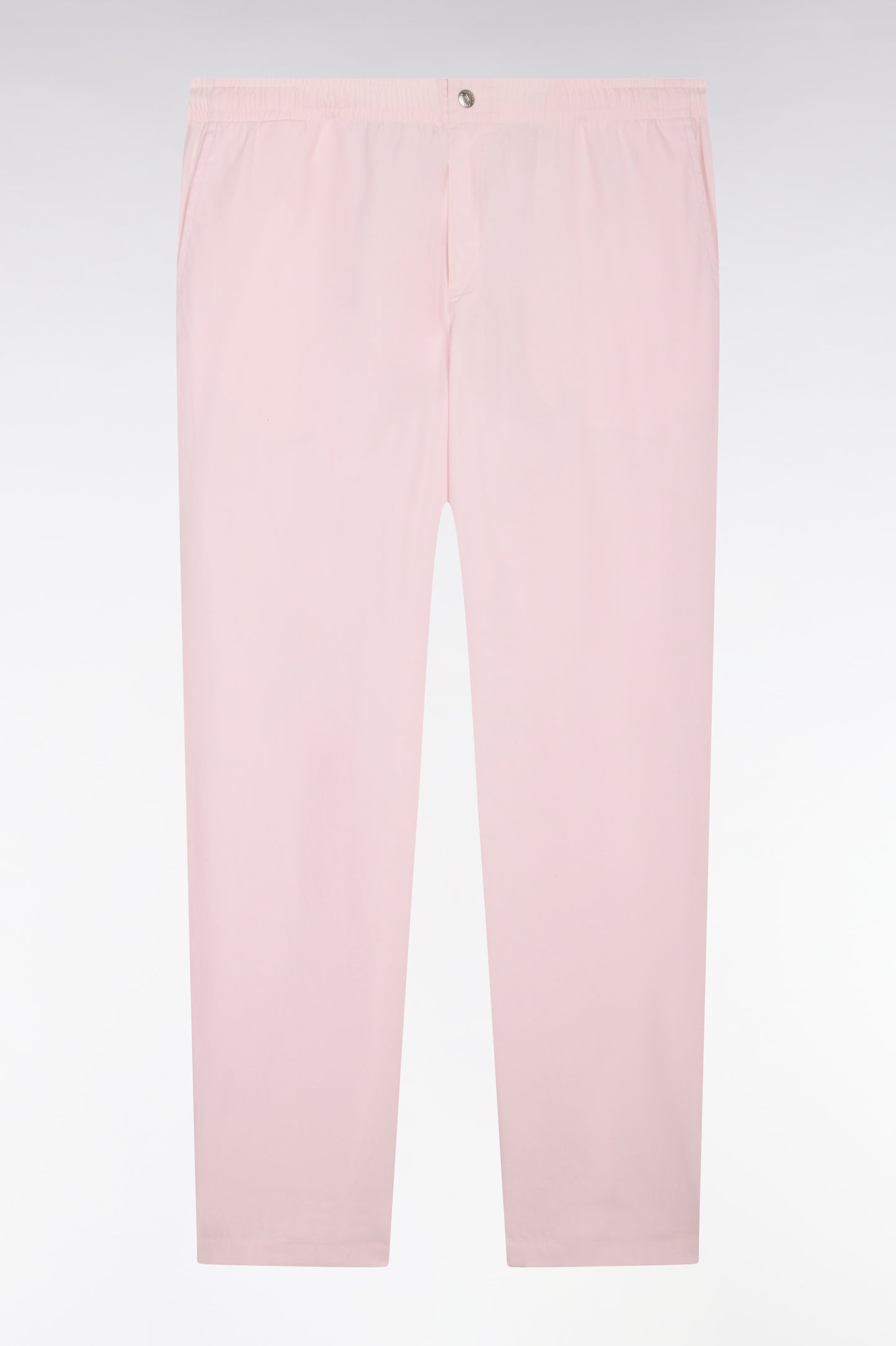 Pink cotton canvas pants