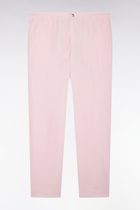 Pink cotton canvas pants - Image 2