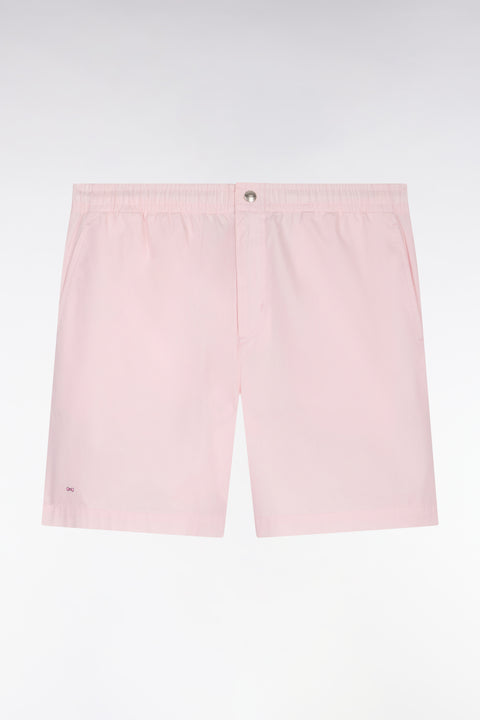 Pink cotton poplin shorts - Image 2