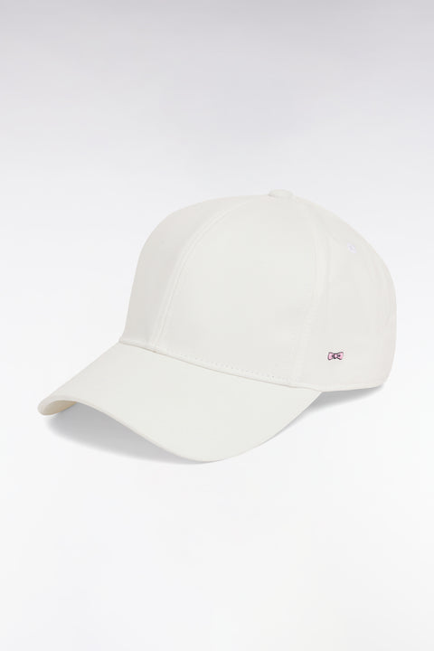 Casquette en twill de coton stretch écru - Image 1