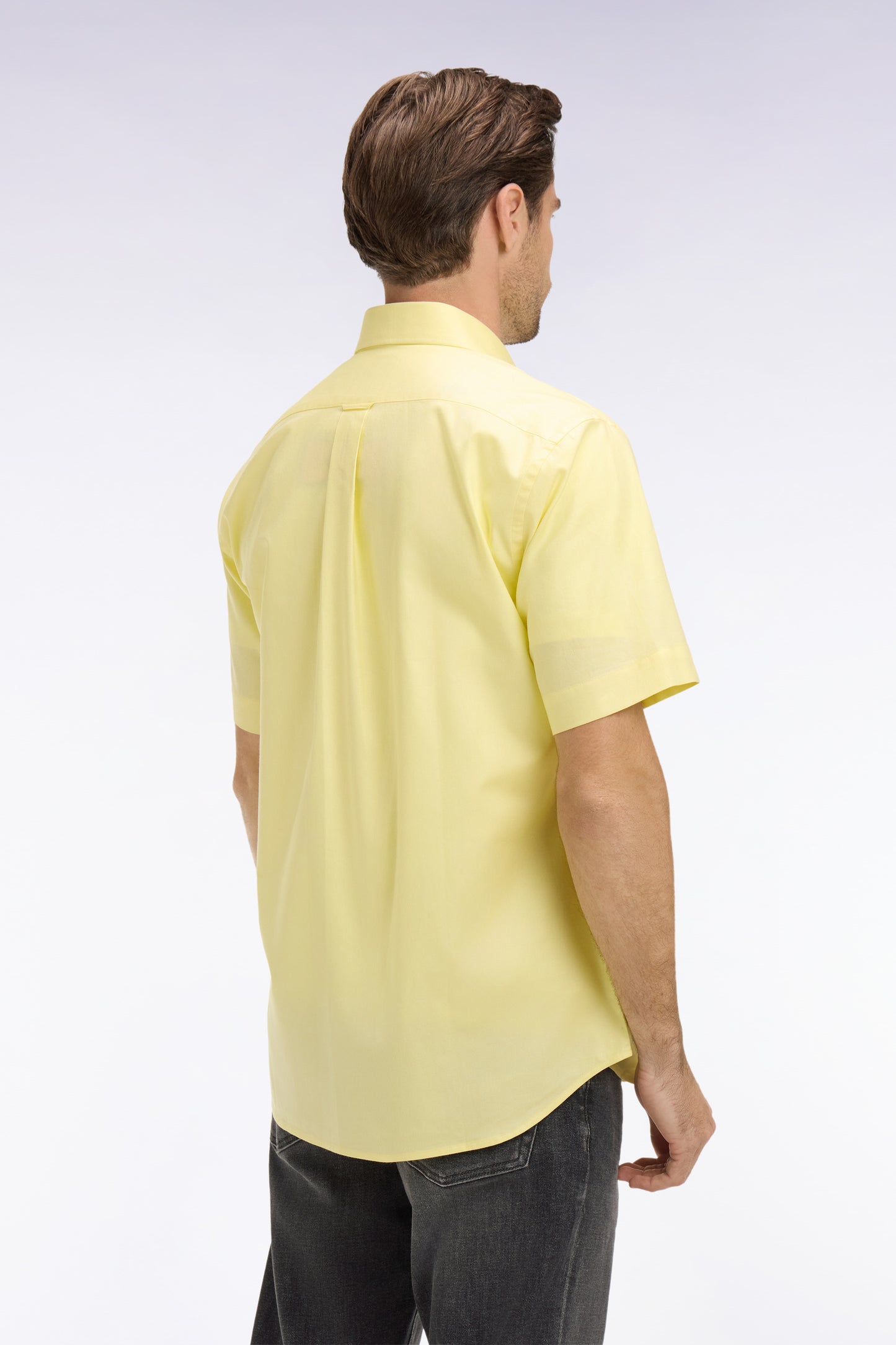Youthful Yarn-Dyed Cotton Short-Sleeve Shirt