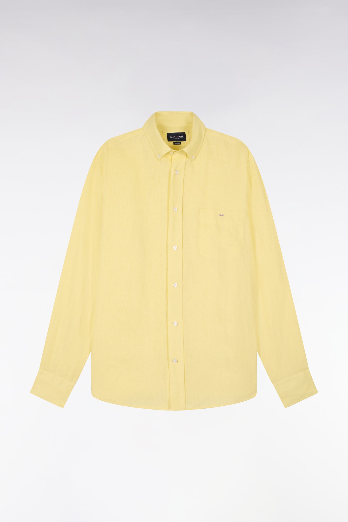 Straight yellow linen shirt
