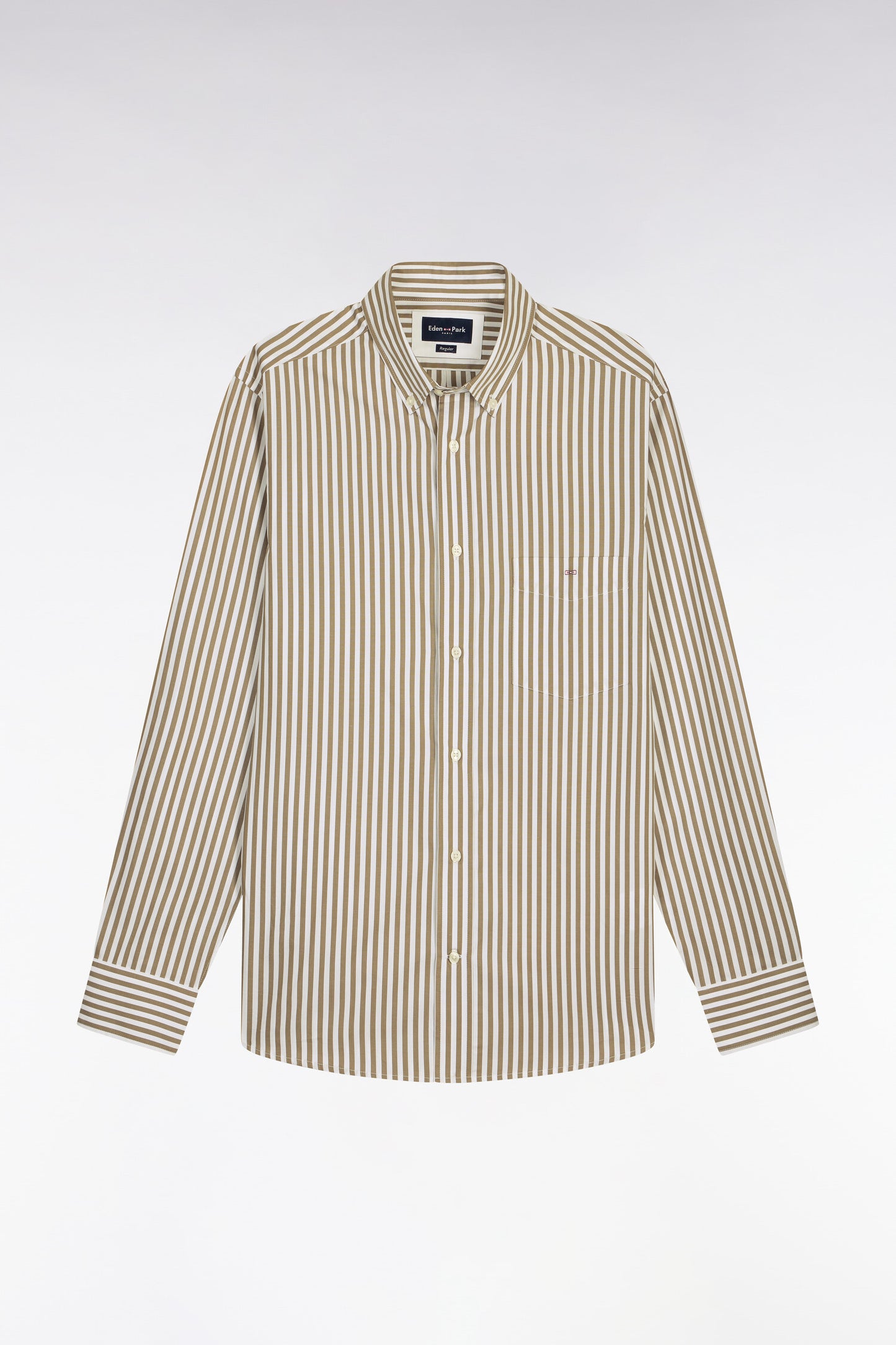 Chemise en coton ciel à rayures bâtons