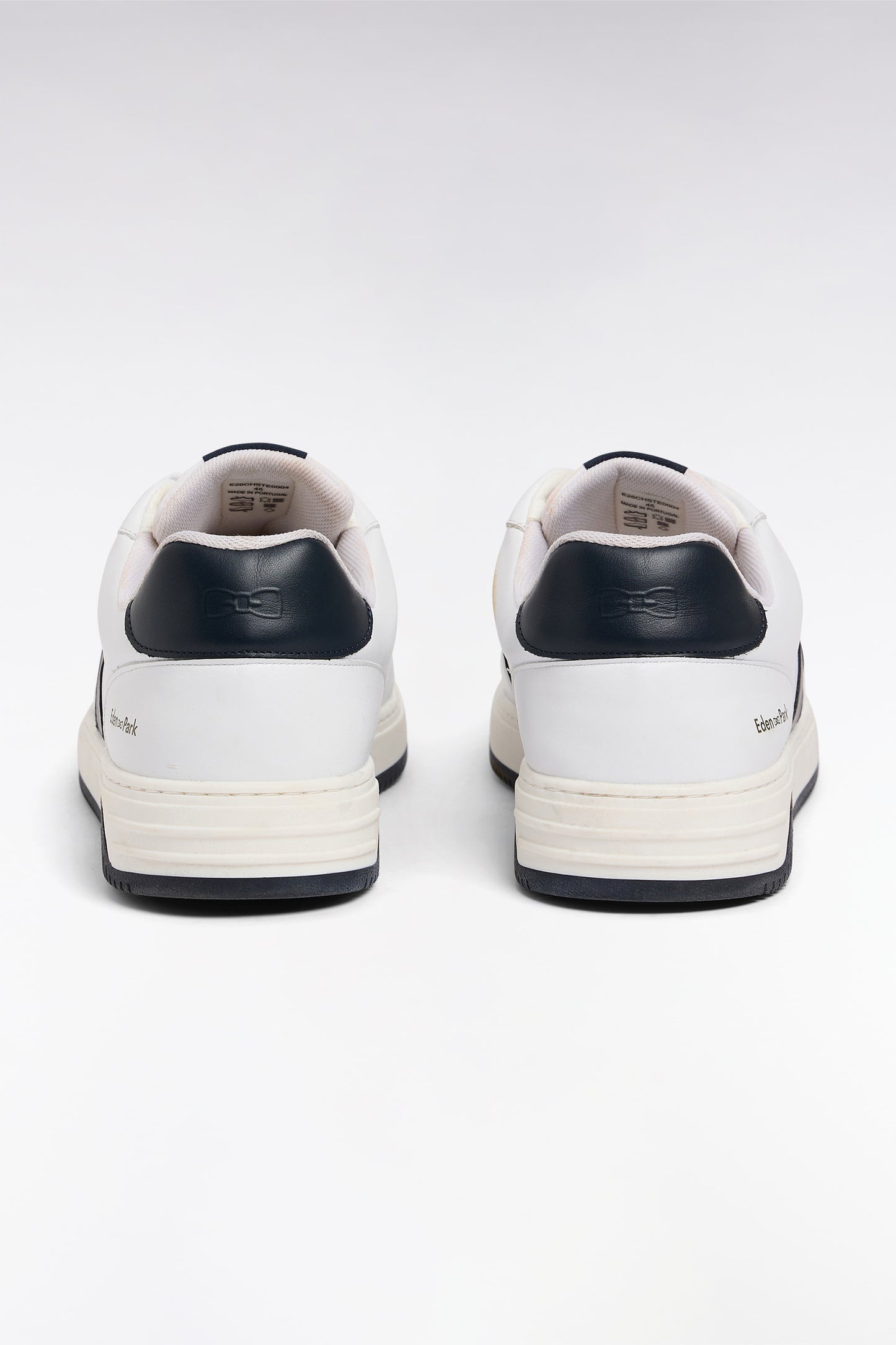 Sneakers en cuir bicolores